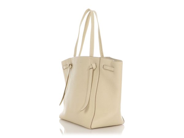 Céline Small Chalk Soft-Grained Calfskin Cabas Phantom on Sale