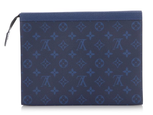 Louis Vuitton Blue Monogram Taigarama Pochette For Cheap