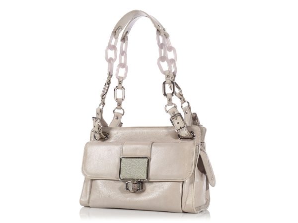 Balenciaga Gray Cherche Midi Satchel For Sale