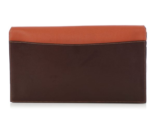 Hermès Tricolor Faco II Convertible Clutch Fashion