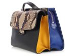 Fendi Color Block Python Demi Jour Discount