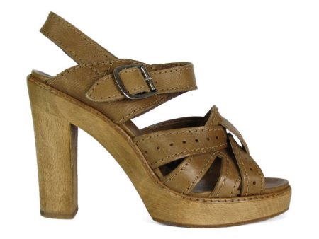 Chloé  Brown Platform Sandals Online Hot Sale