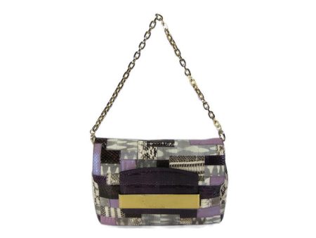 Jimmy Choo Snakeskin Patchwork Celeste Clutch Online Sale