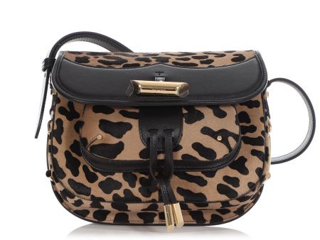 Tod’s Leopard Print Pony Hair Crossbody Online