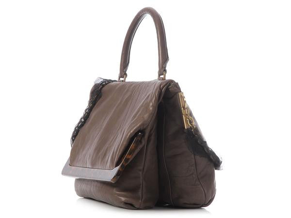 Lanvin Taupe Sac MM Bag For Discount