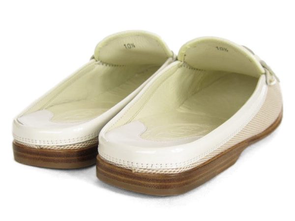 Tod s Cream Canvas Slides For Discount