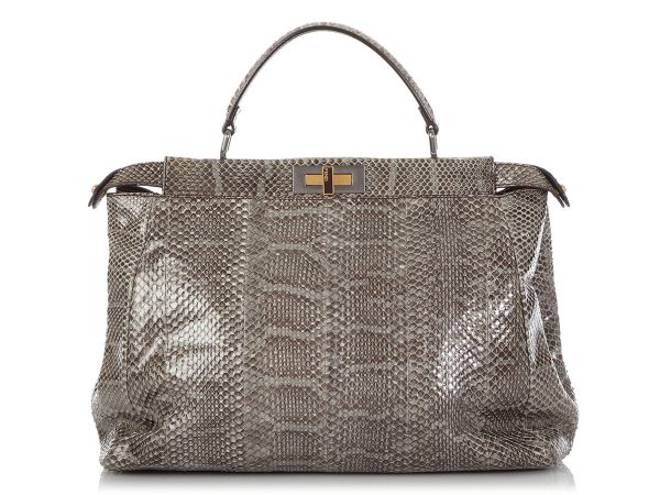 Fendi Large Python Peekaboo Fashion