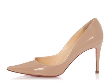 Christian Louboutin Nude Patent Pumps Online Hot Sale