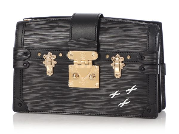 Louis Vuitton Black Epi Trunk Clutch Online now