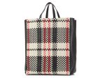 Céline Woven Plaid Tote Hot on Sale