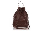 Chanel Vintage Large Brown Drawstring Backpack Sling Bag Online now