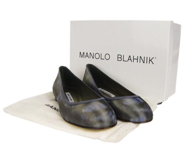 Manolo Blahnik Fabric Flats Online now