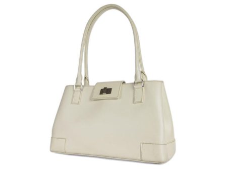 Lambertson-Truex White Leather Shoulder Bag Online