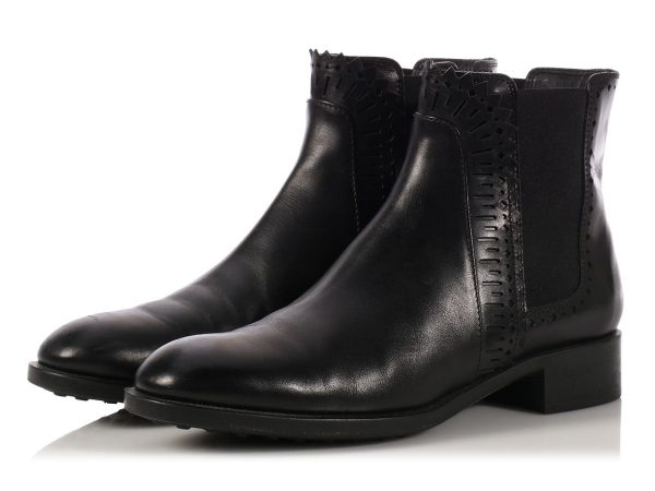 Tod Black Chelsea Ankle Boots For Sale