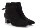 Saint Laurent Black Suede Blake Jodhpur Ankle Boots For Sale