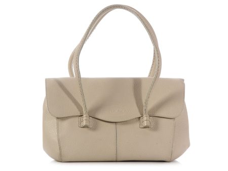 Tod s Beige Logos Bag For Sale