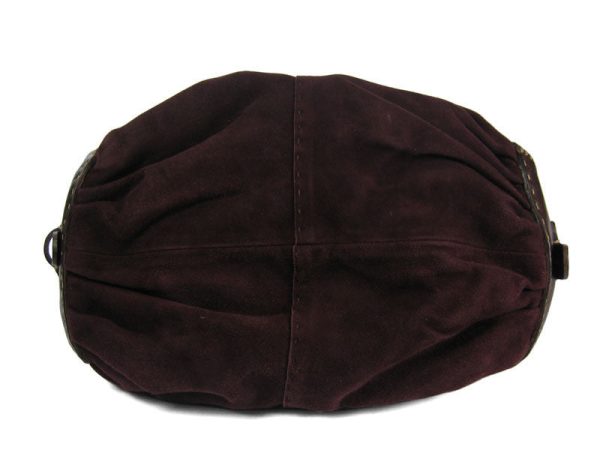 Henry Beguelin Plum Suede Bag For Discount