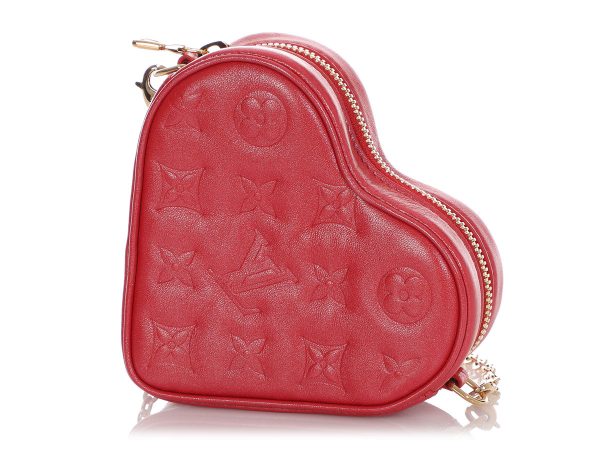 Louis Vuitton Red Fall In Love Heart On a Chain Bag Online