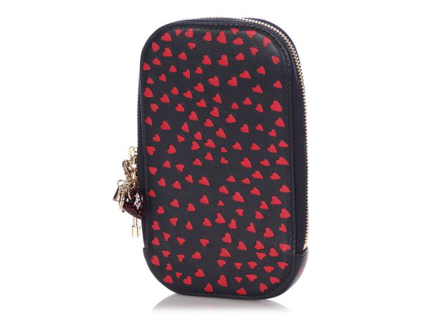 Dior Navy and Red I Love Paris Tech Holder Hot on Sale