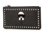 Fendi Black Studded Karlito Wristlet Online Sale