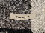 Burberry Black and Beige Sparkle Check Shawl Sale