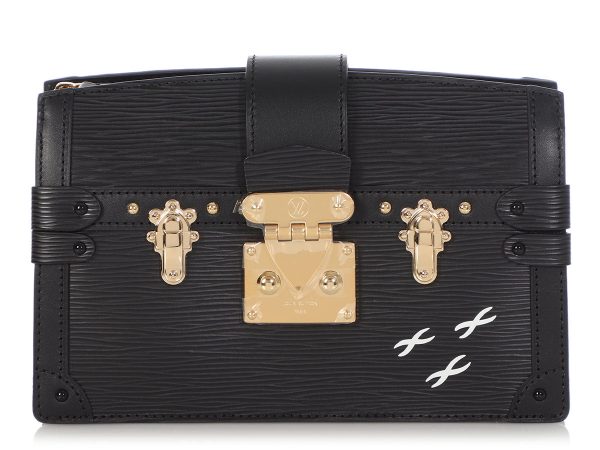 Louis Vuitton Black Epi Trunk Clutch Online now