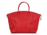 Louis Vuitton Red Veau Cachemire Lockit MM Online Hot Sale