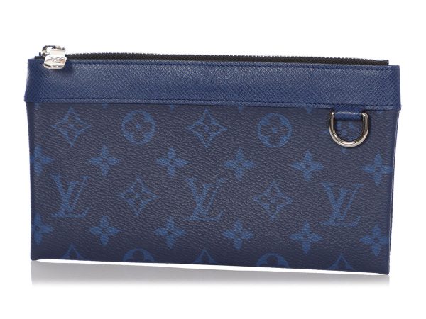 Louis Vuitton Blue Taigarama Pochette Discovery PM Sale