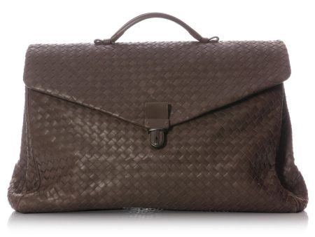 Bottega Veneta Clay Intrecciato Briefcase Online now