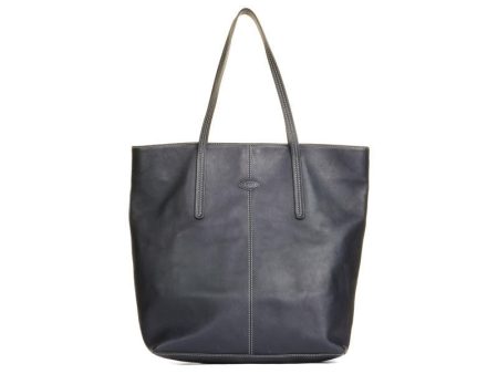 Tod s Navy Toujours Tote For Cheap