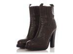 Balenciaga Brown Leather Ankle Boots Discount