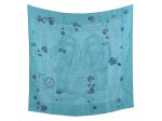 Hermès Blue Brides de Gala Fleuries Dip Dyed Silk Scarf 90cm on Sale