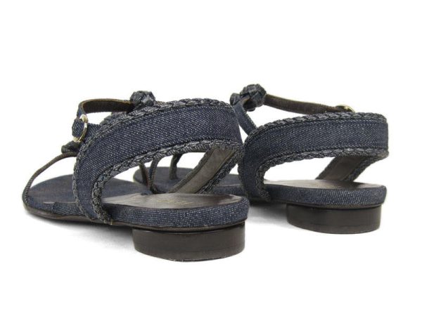 Fendi Denim Spy Sandals Online now