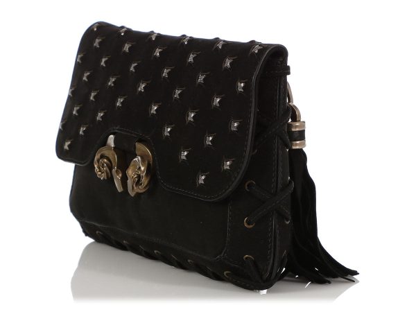 Derek Lam Black Powder Calf Studded Evie Clutch Online now