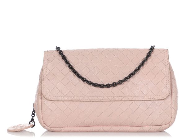 Bottega Veneta Small Embossed Butterfly Chain Crossbody For Sale