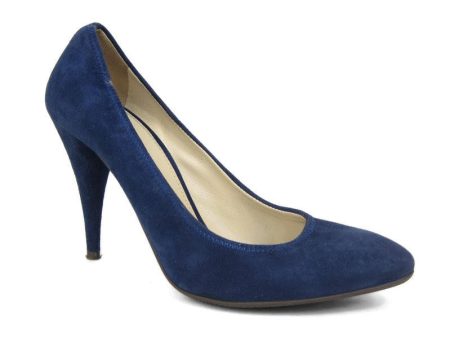 Prada Navy Suede Calzature Donna Pumps Online now