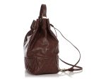 Chanel Vintage Large Brown Drawstring Backpack Sling Bag Online now