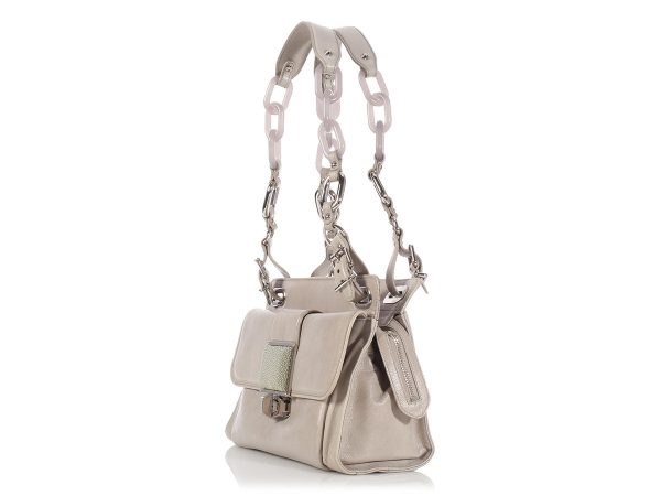 Balenciaga Gray Cherche Midi Satchel For Sale