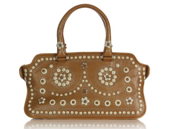 Bottega Veneta Small Leather Flower Bag For Discount