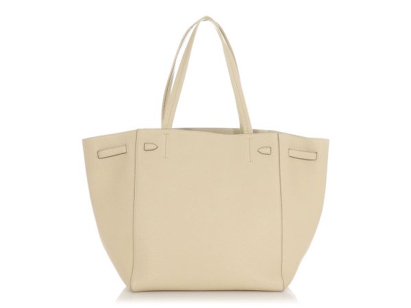 Céline Small Chalk Soft-Grained Calfskin Cabas Phantom on Sale