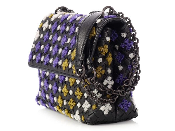 Bottega Veneta Multicolor Embroidered Olimpia Bag Cheap