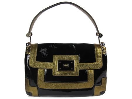 Anya Hindmarch Black Patent Lautner Supply