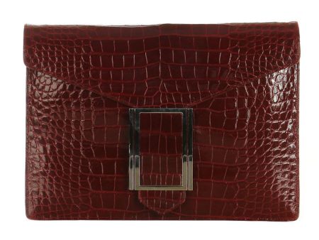 Judith Leiber Red Alligator Bag Online