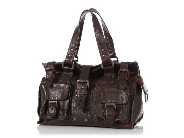 Mulberry Dark Chocolate Darwin Leather Roxanne For Cheap