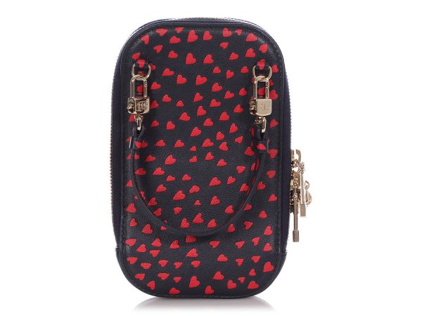 Dior Navy and Red I Love Paris Tech Holder Hot on Sale