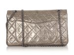 Chanel Bronze Quilted Distressed Metallic Calfskin Reissue 227 Sale