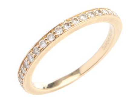 14K Yellow Gold 0.24 Diamond Band Ring For Sale