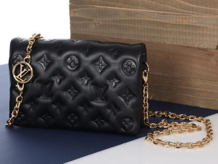 Louis Vuitton Black Monogram Embossed Pochette Coussin Supply