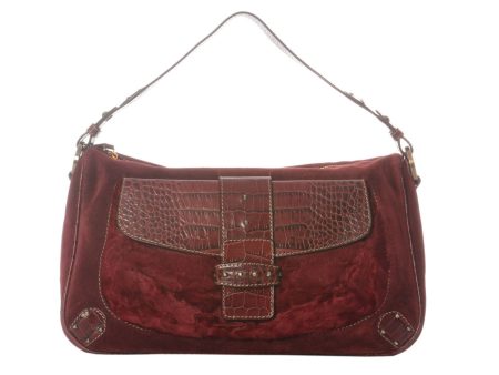 Valentino Burgundy Shoulder Bag Online