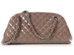 Chanel Medium Taupe Just Mademoiselle Bowling Bag For Discount